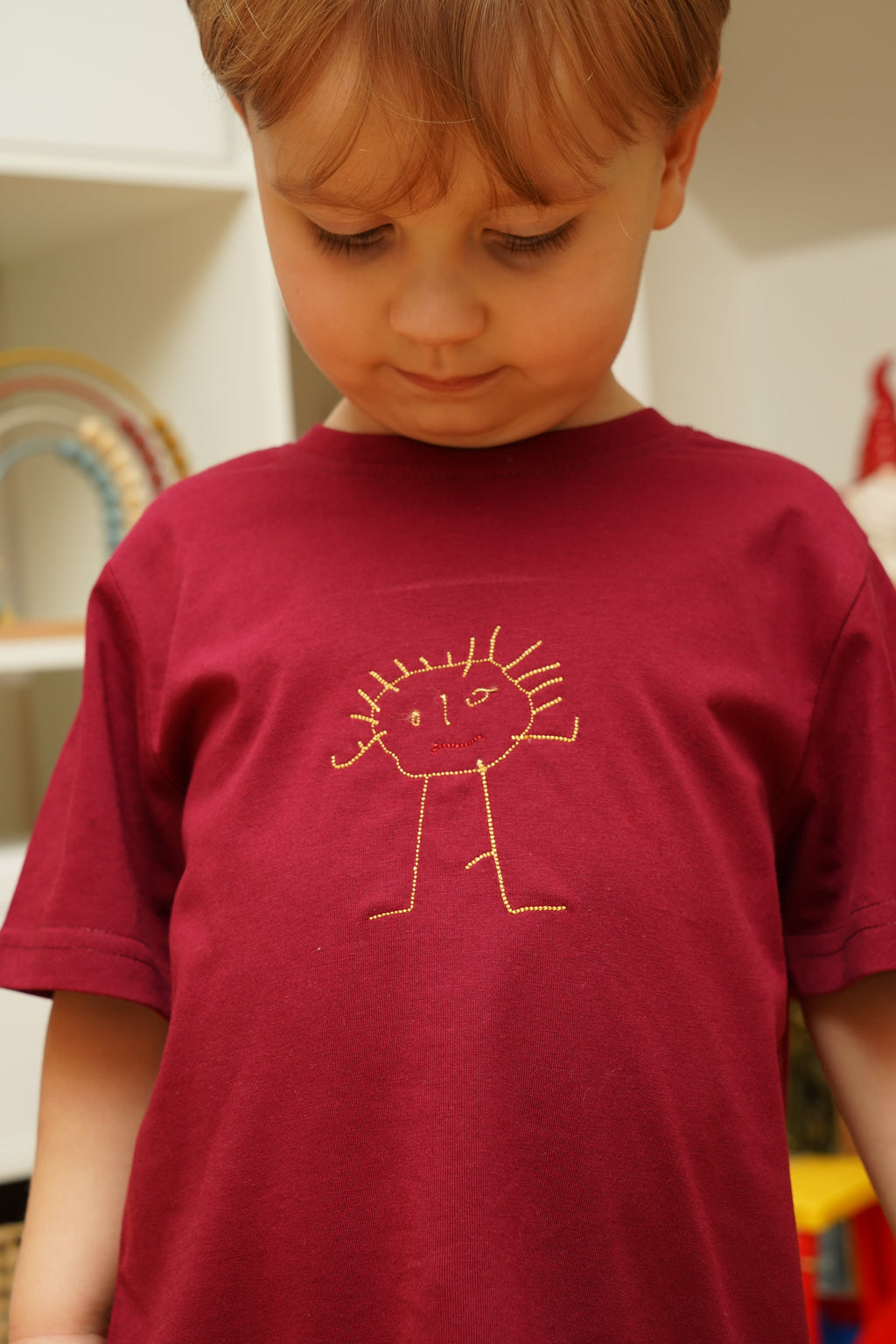 Dětské triko s výšivkou podle obrázku