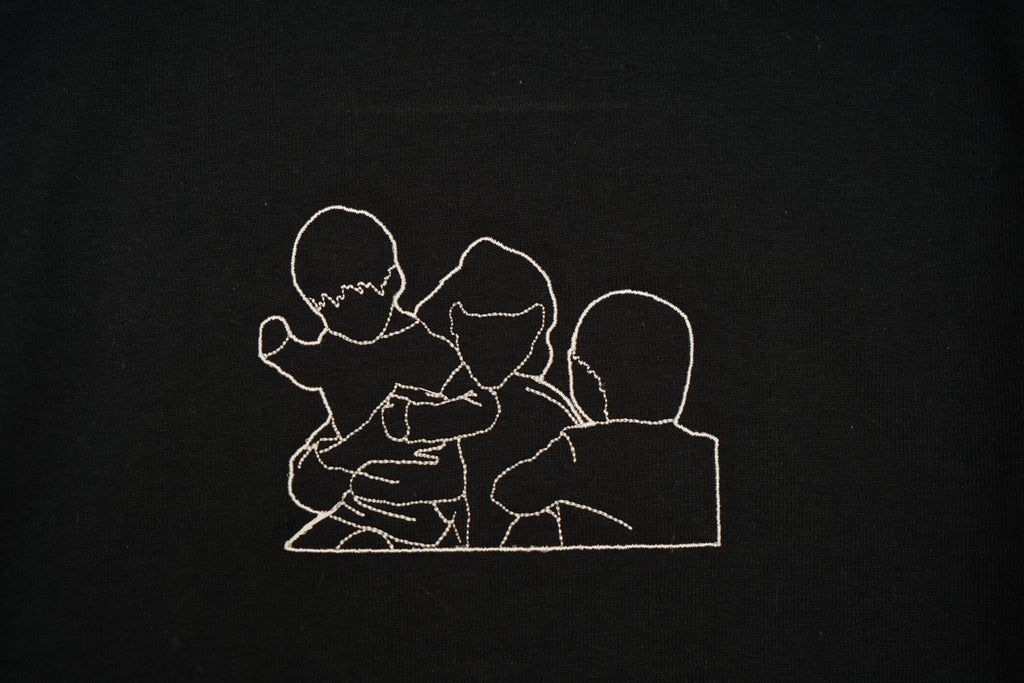 Triko s obrysem z vlastní fotky