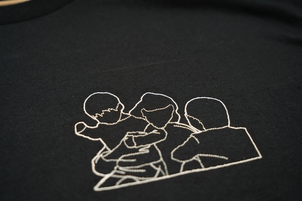 Triko s obrysem z vlastní fotky