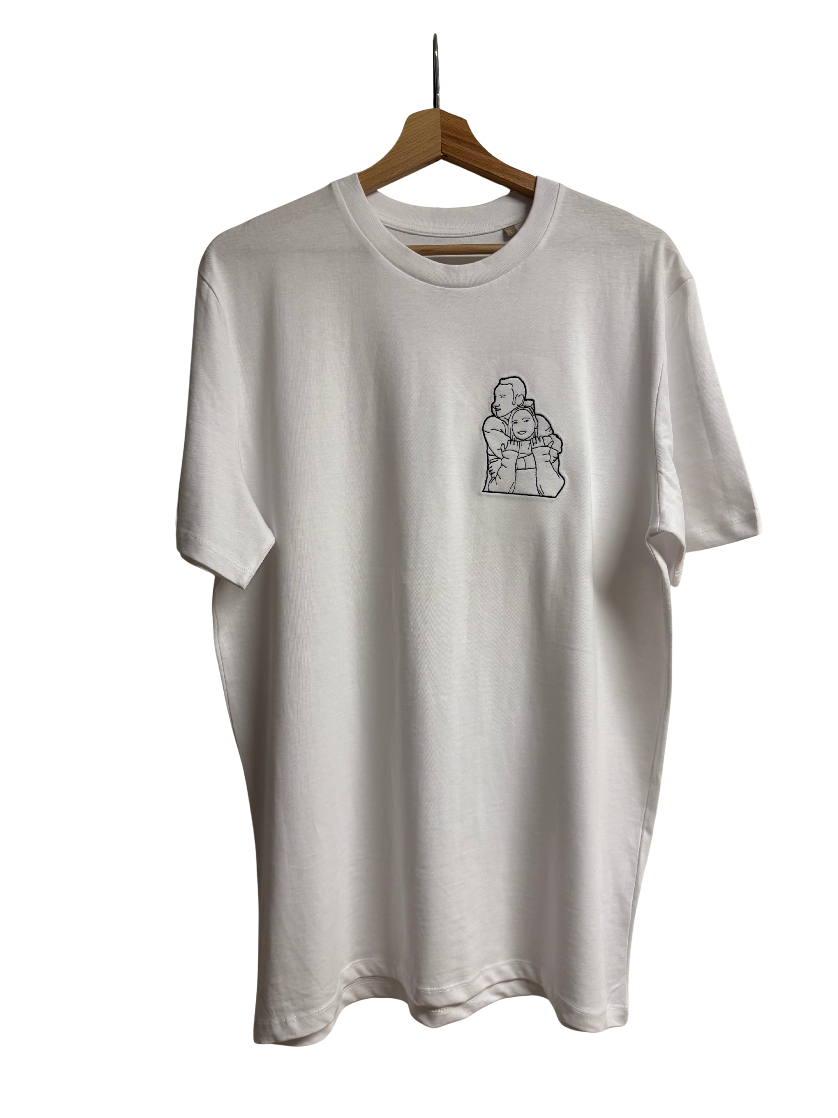 Triko s obrysem z vlastní fotky