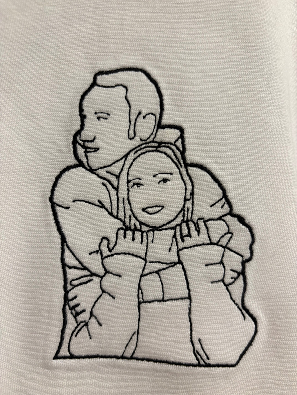 Triko s obrysem z vlastní fotky