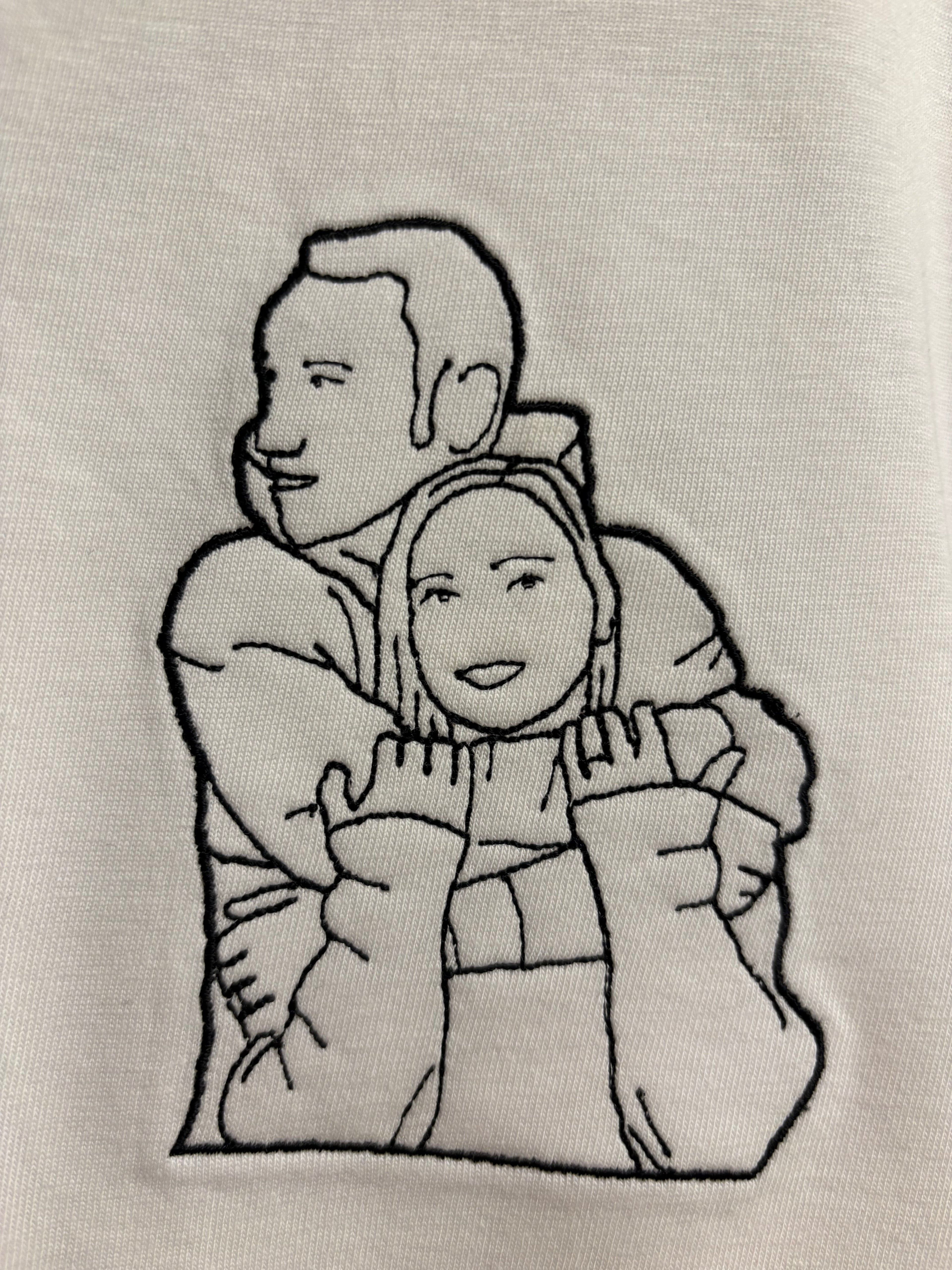 Triko s obrysem z vlastní fotky