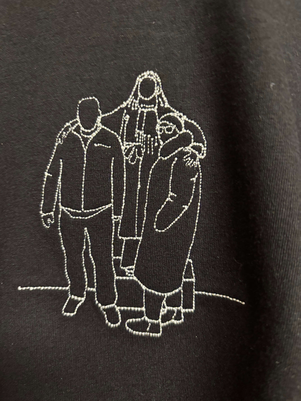 Mikina s obrysem z vlastní fotografie