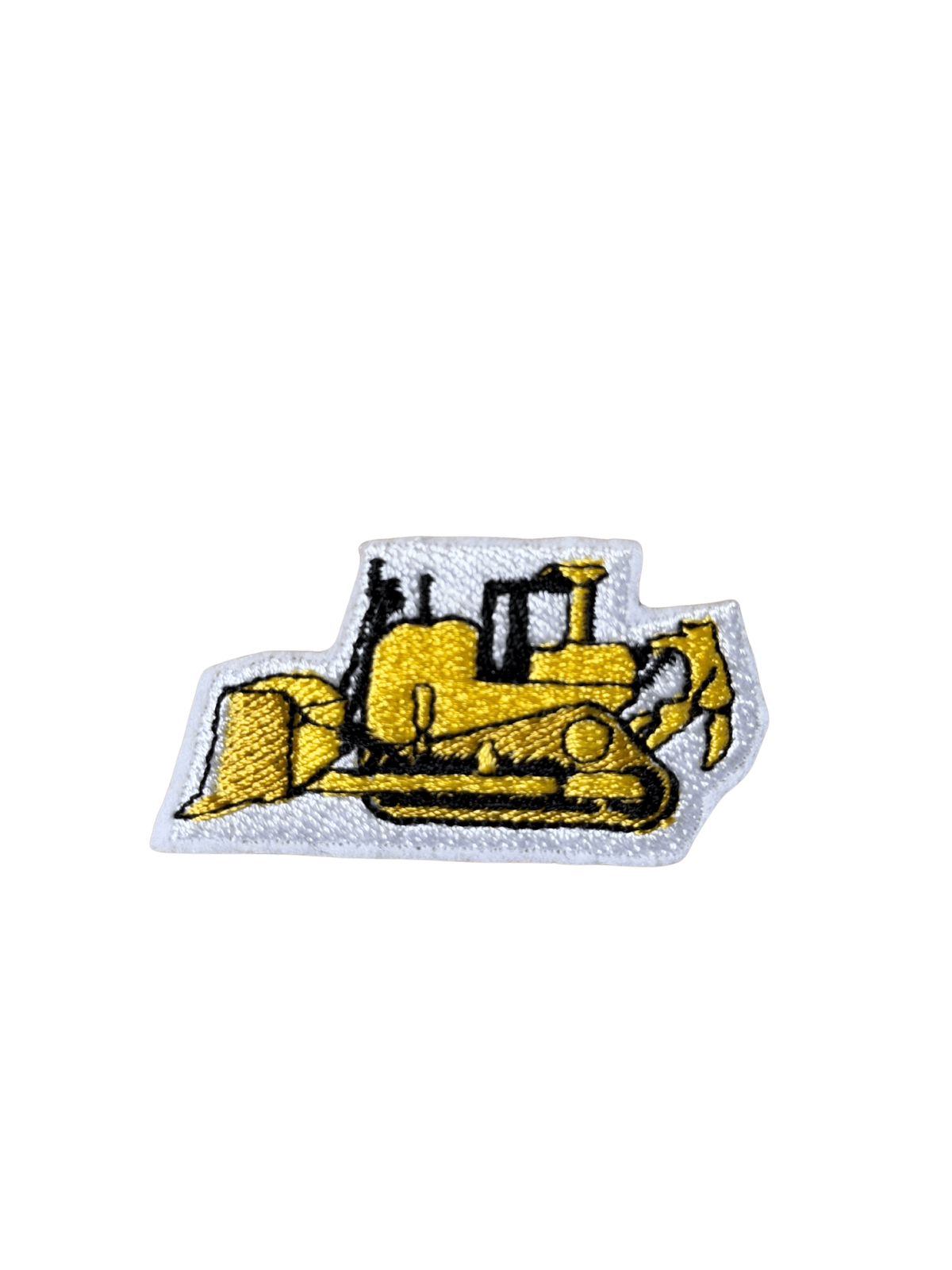 Vyšívaná nažehlovačka - buldozer